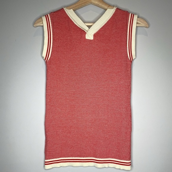 RARE Diesel Red Sleeveless Top w/ Front Neck Fold - Picture 7 of 10